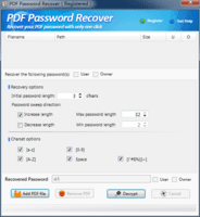 PDF_Password_Recover free