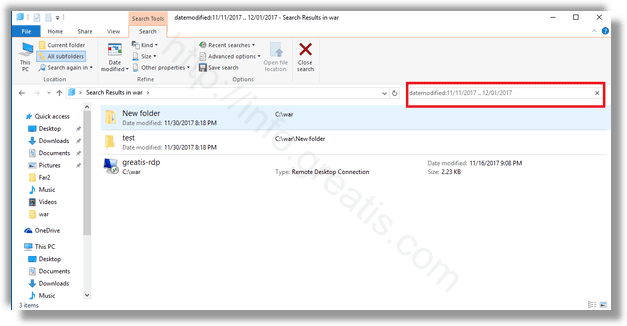 windows 10 use custom filter and delete selected files