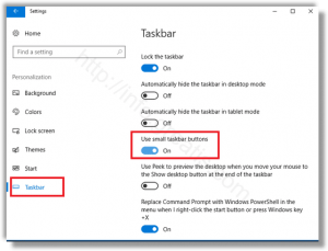 windows-10-use-small-taskbar-buttons