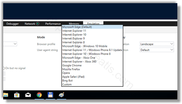 windows 10 change user agent in microsoft edge