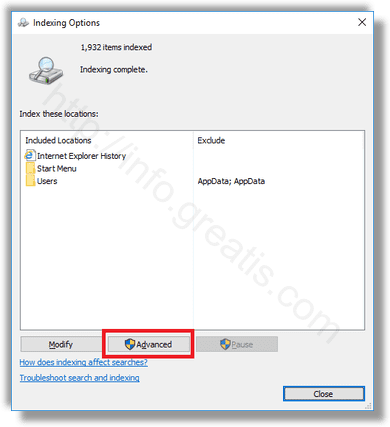 windows-10-advanced-indexing-options