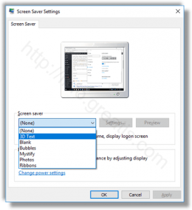 windows-10-choose-screensaver