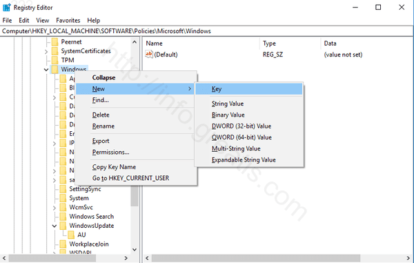 windows-10-create-new-registry-key