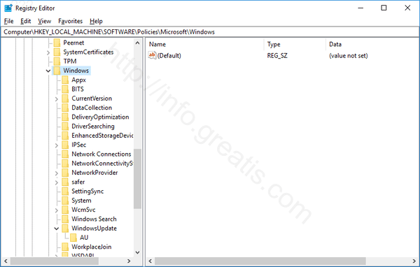 windows-10-find-registry-key-disable-updates