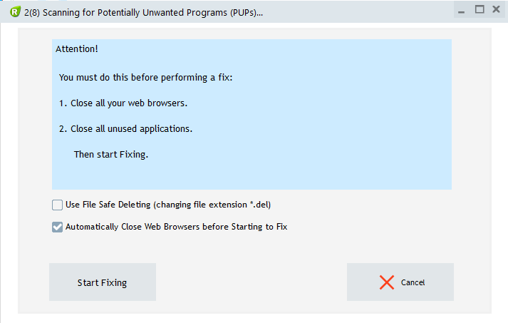 Что такое starthi uninstall