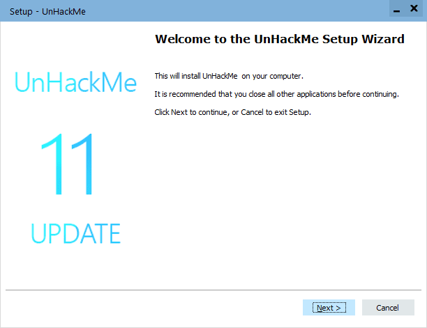 start install UnHackMe