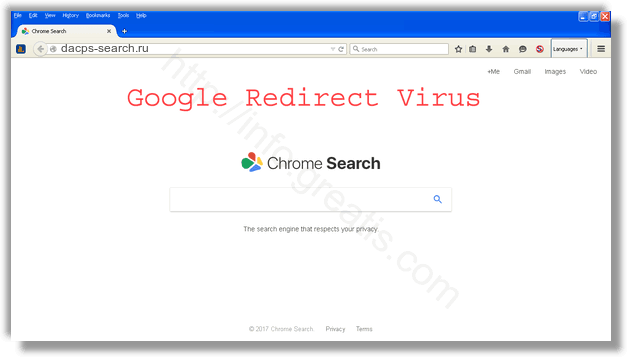 How to get rid of dacps-search.ru adware redirect virus from chrome, firefox, internet explorer, edge