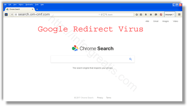 How to get rid of search.om-cmf.com adware redirect virus from chrome, firefox, internet explorer, edge