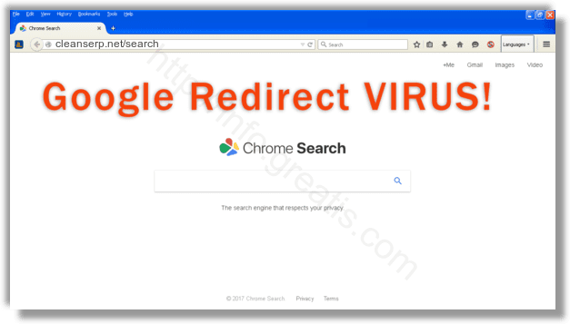 How to get rid of cleanserp.net/search adware redirect virus from chrome, firefox, internet explorer, edge