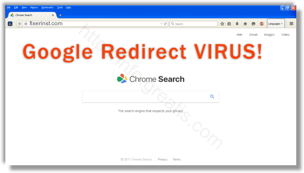 How to get rid of fixerinst.com adware redirect virus from chrome, firefox, internet explorer, edge