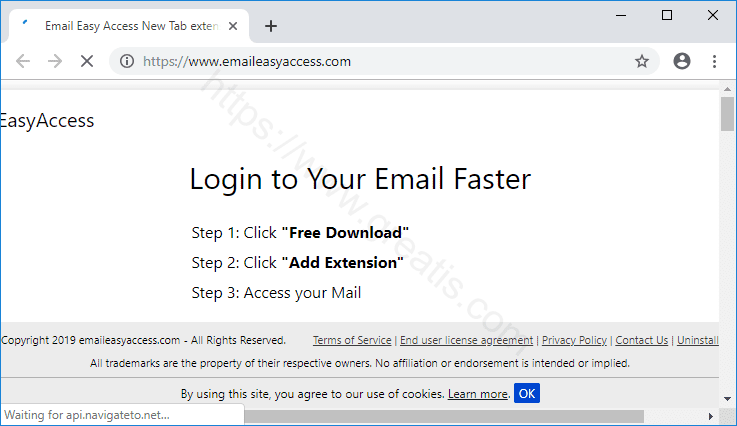Как вылечить компьютер от рекламного вируса emaileasyaccess.com в браузерах chrome, firefox, internet explorer, edge