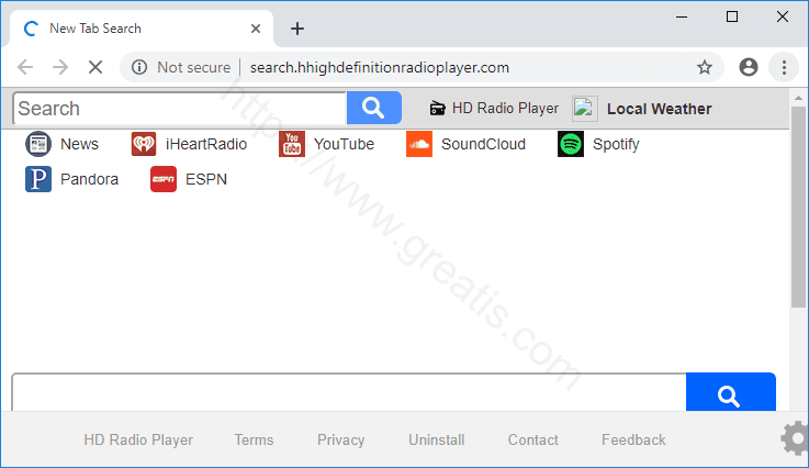 Как вылечить компьютер от рекламного вируса search.hhighdefinitionradioplayer.com в браузерах chrome, firefox, internet explorer, edge