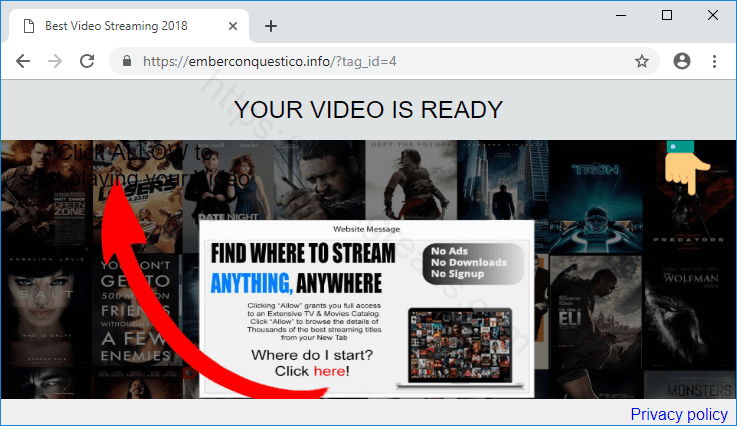 Как избавиться от уведомлений emberconquestico.info в браузерах chrome, firefox, internet explorer, edge