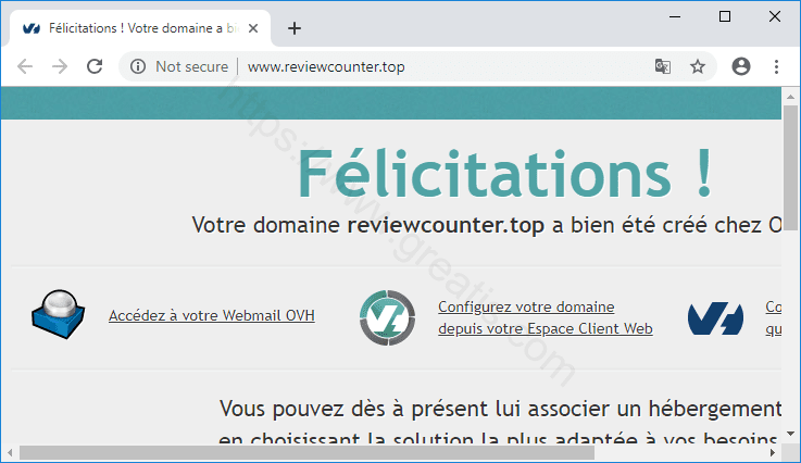 Web site REVIEWCOUNTER.TOP displays popup notifications