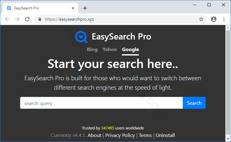 Как вылечить компьютер от рекламного вируса easysearchpro.xyz в браузерах chrome, firefox, internet explorer, edge