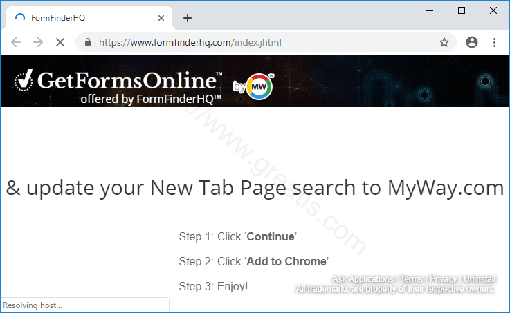 Как вылечить компьютер от рекламного вируса formfinderhq.com в браузерах chrome, firefox, internet explorer, edge