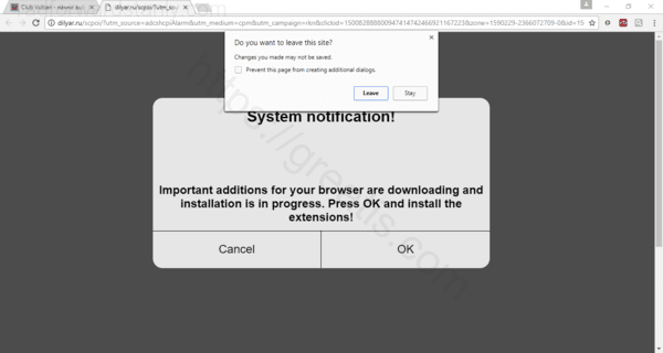 Как избавиться от уведомлений radforwardstanly.com в браузерах chrome, firefox, internet explorer, edge
