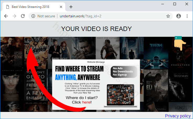 Как избавиться от уведомлений undertain.work в браузерах chrome, firefox, internet explorer, edge