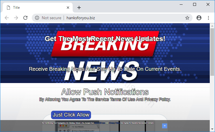 Как избавиться от уведомлений hanksforyou.biz в браузерах chrome, firefox, internet explorer, edge