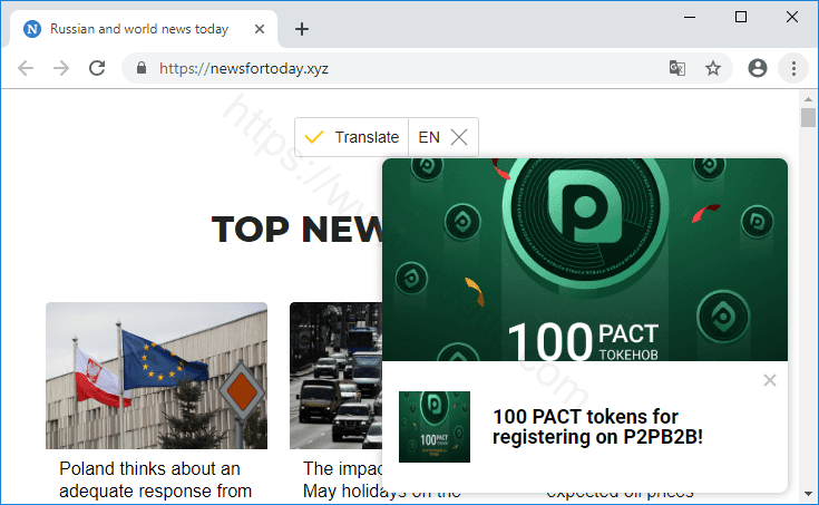 Как избавиться от уведомлений newsfortoday.xyz в браузерах chrome, firefox, internet explorer, edge