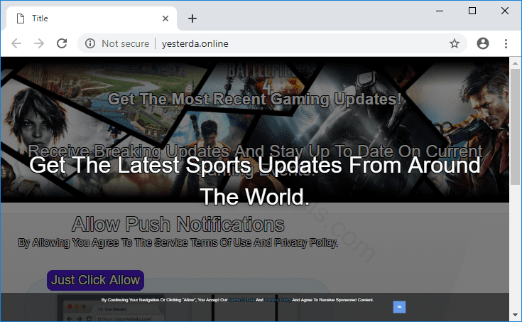 Как избавиться от уведомлений yesterda.online в браузерах chrome, firefox, internet explorer, edge