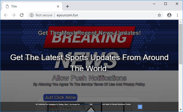 Как избавиться от уведомлений eyourcom.fun в браузерах chrome, firefox, internet explorer, edge