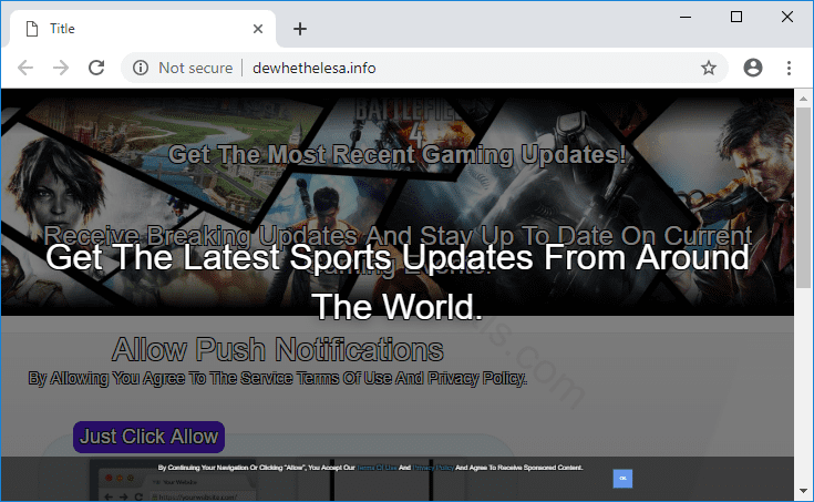 Как избавиться от уведомлений dewhethelesa.info в браузерах chrome, firefox, internet explorer, edge