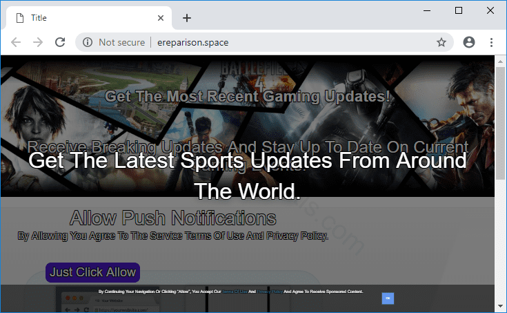 Как избавиться от уведомлений ereparison.space в браузерах chrome, firefox, internet explorer, edge