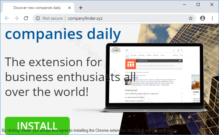 Как избавиться от уведомлений companyfinder.xyz в браузерах chrome, firefox, internet explorer, edge