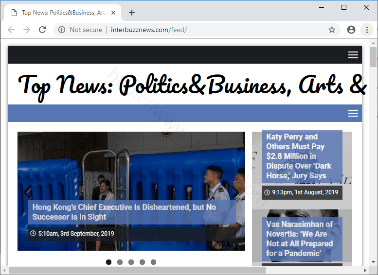 Как избавиться от уведомлений interbuzznews.com в браузерах chrome, firefox, internet explorer, edge