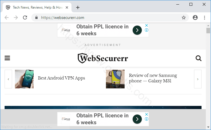 Как избавиться от уведомлений websecurerr.com в браузерах chrome, firefox, internet explorer, edge