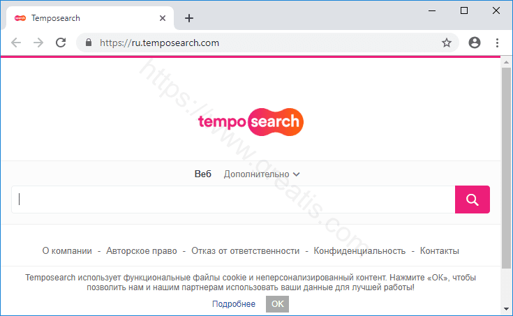 Как избавиться от уведомлений temposearch.com в браузерах chrome, firefox, internet explorer, edge