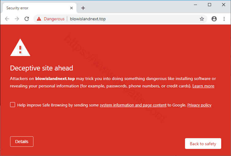 Как избавиться от уведомлений blowislandnext.top в браузерах chrome, firefox, internet explorer, edge