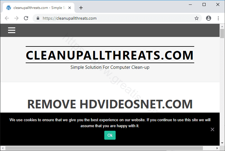 Как избавиться от уведомлений cleanupallthreats.com в браузерах chrome, firefox, internet explorer, edge